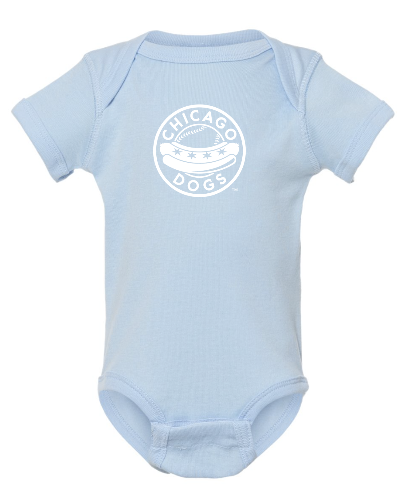 Chicago Dogs Light Blue Onesie