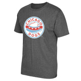 Chicago Dogs Circle Logo Tee-Dark Grey