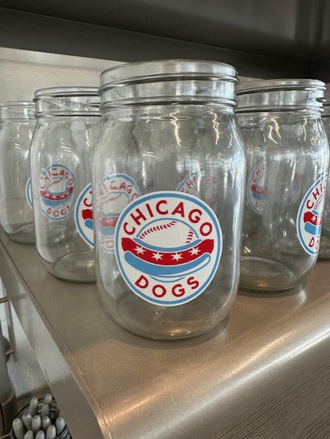 CHICAGO DOGS MASON JAR