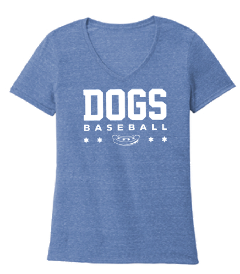 Chicago Dogs Women's Royal Frost V-Neck