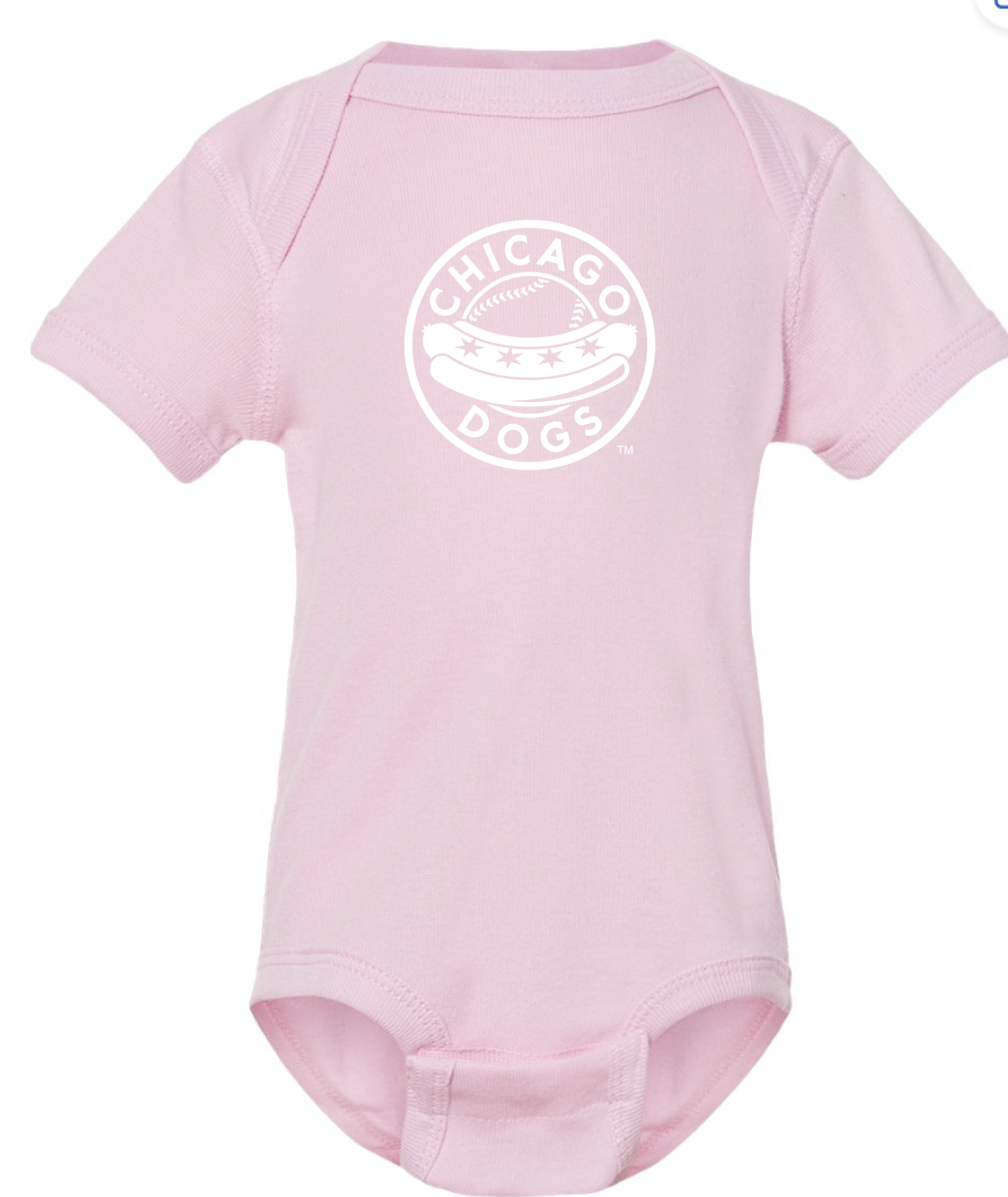 Chicago Dogs Pink Onesie