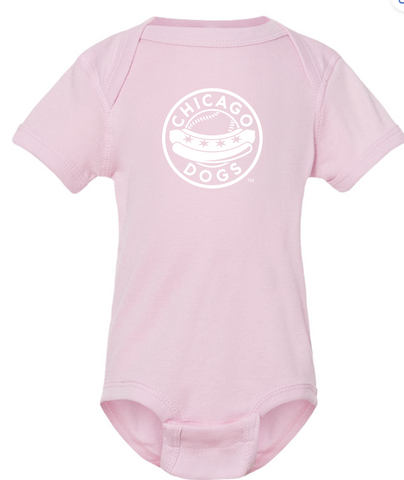 Chicago Dogs Pink Onesie