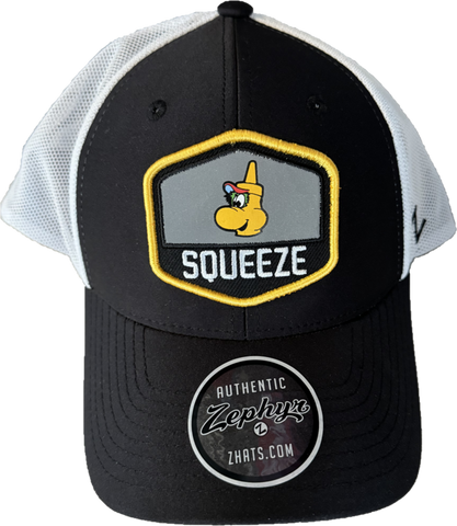 BLACK MESH SQUEEZE HAT