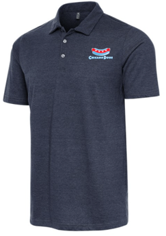 Chicago Dogs Antigua Heather Navy Polo