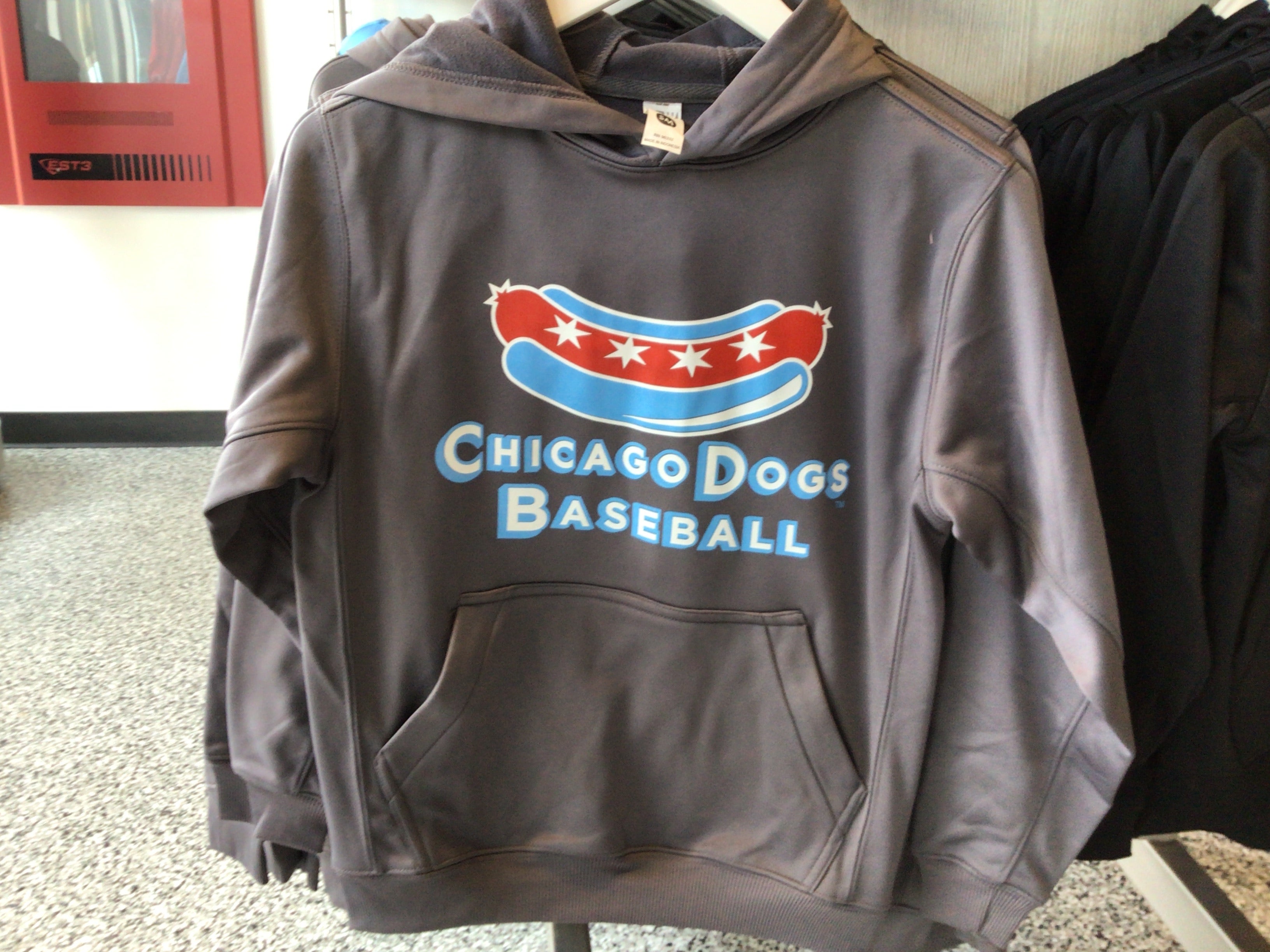 Chicago Dogs Youth Performance Hoodie HD- CHARCOAL