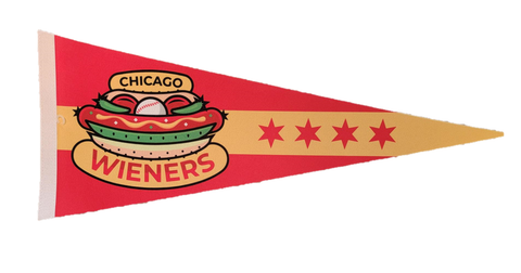 Chicago Wieners 12x30 Pennant