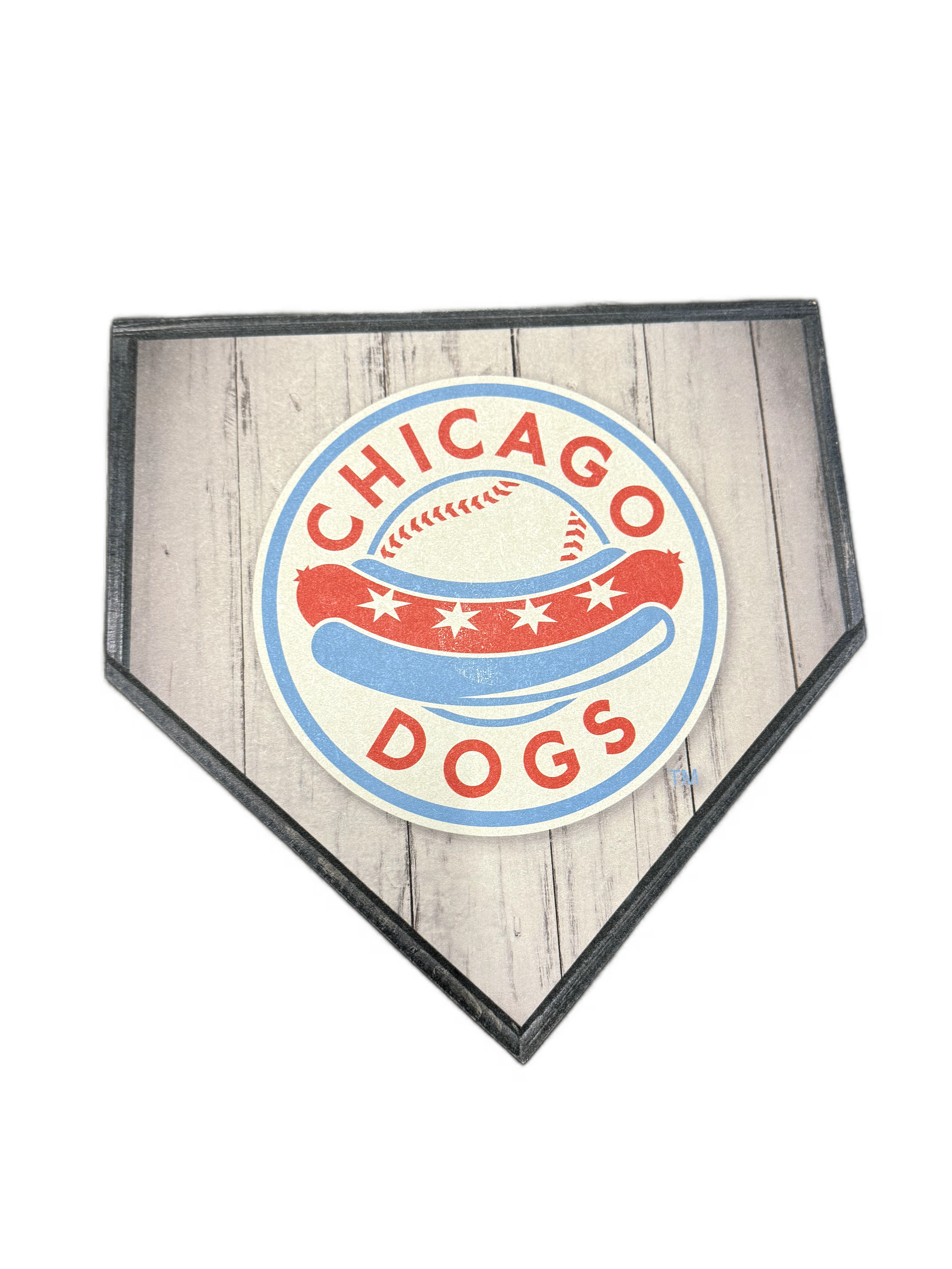 CHICAGO DOG PERFORMANCE LOGO BASEBALL PLAQUE