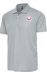 Chicago Dogs Antigua Shadow Gray Circle Logo Polo
