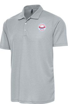 Chicago Dogs Antigua Shadow Gray Circle Logo Polo