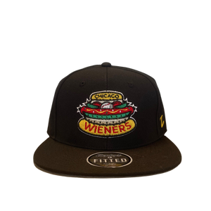 CHICAGO DOGS HAT FITTED WIENERS LOGO BLACK
