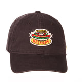 Chicago Dogs Zephyr Wieners Logo Adjustable Slouch Hat - Black - Chicago Dogs Team Store