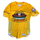 Chicago Dogs Wilson Pro Fusion Mens #18 Replica Wieners Jersey - Yellow - Chicago Dogs Team Store