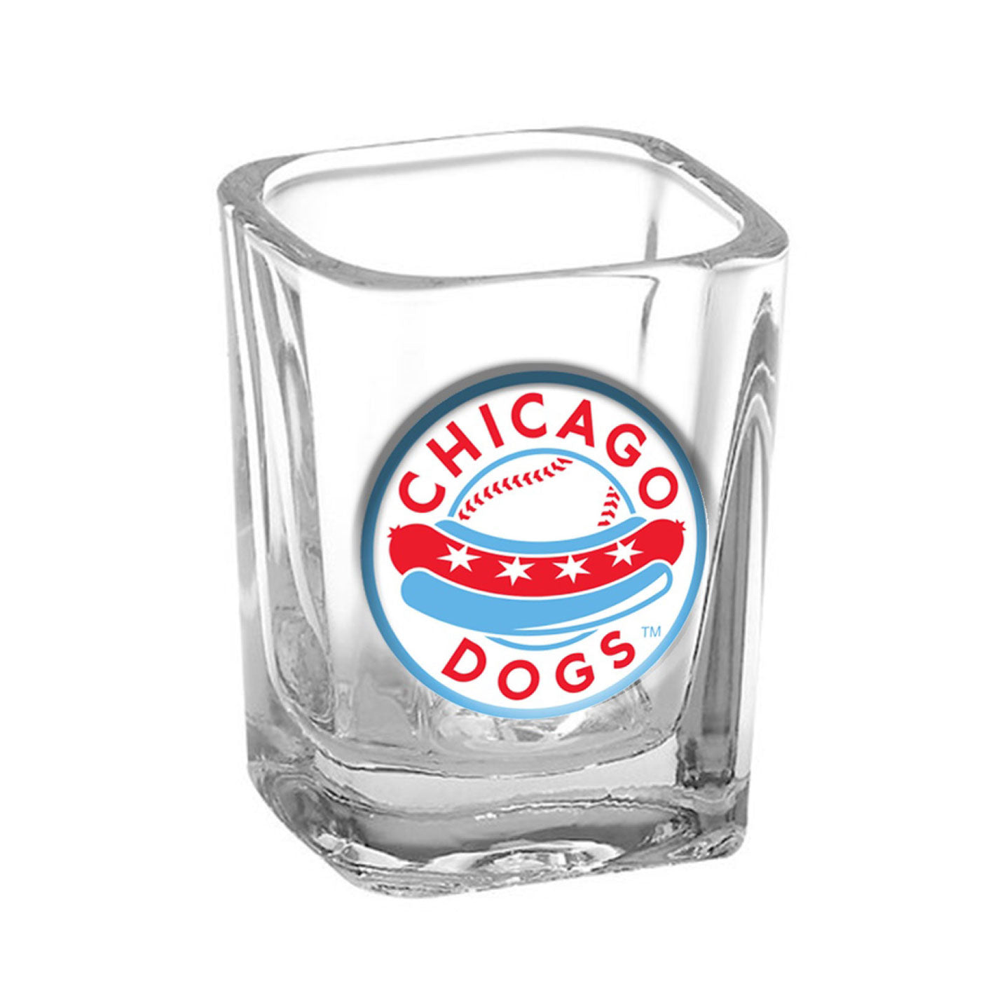 Chicago Dogs Square Shot Glass - Chicago Dogs Team Store