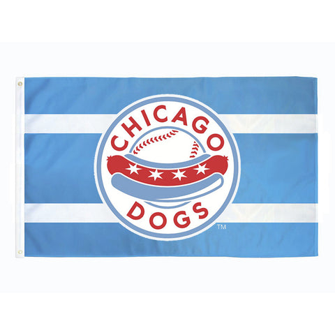 Chicago Dogs WinCraft 3x5 Primary Logo Flag - Sky Blue - Chicago Dogs Team Store