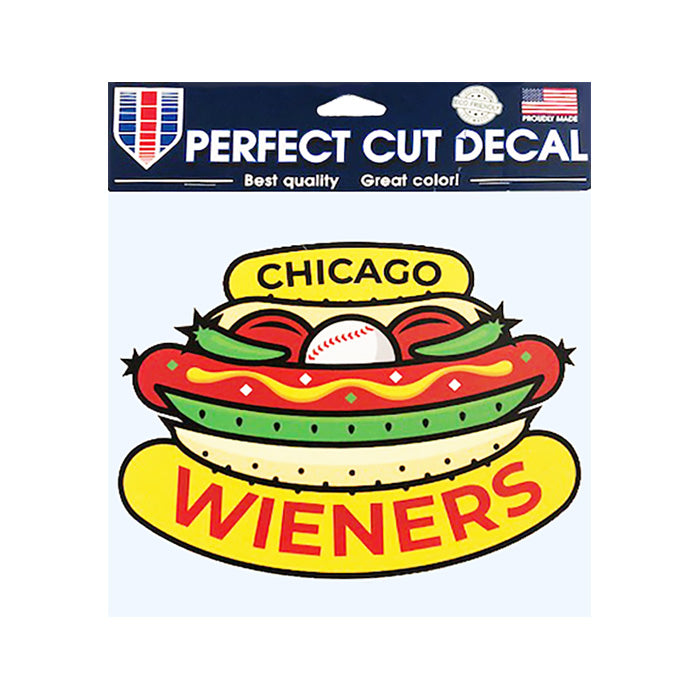 Chicago Dogs WinCraft 8x8 Chicago Wieners Logo Perfect Cut Decal - Chicago Dogs Team Store
