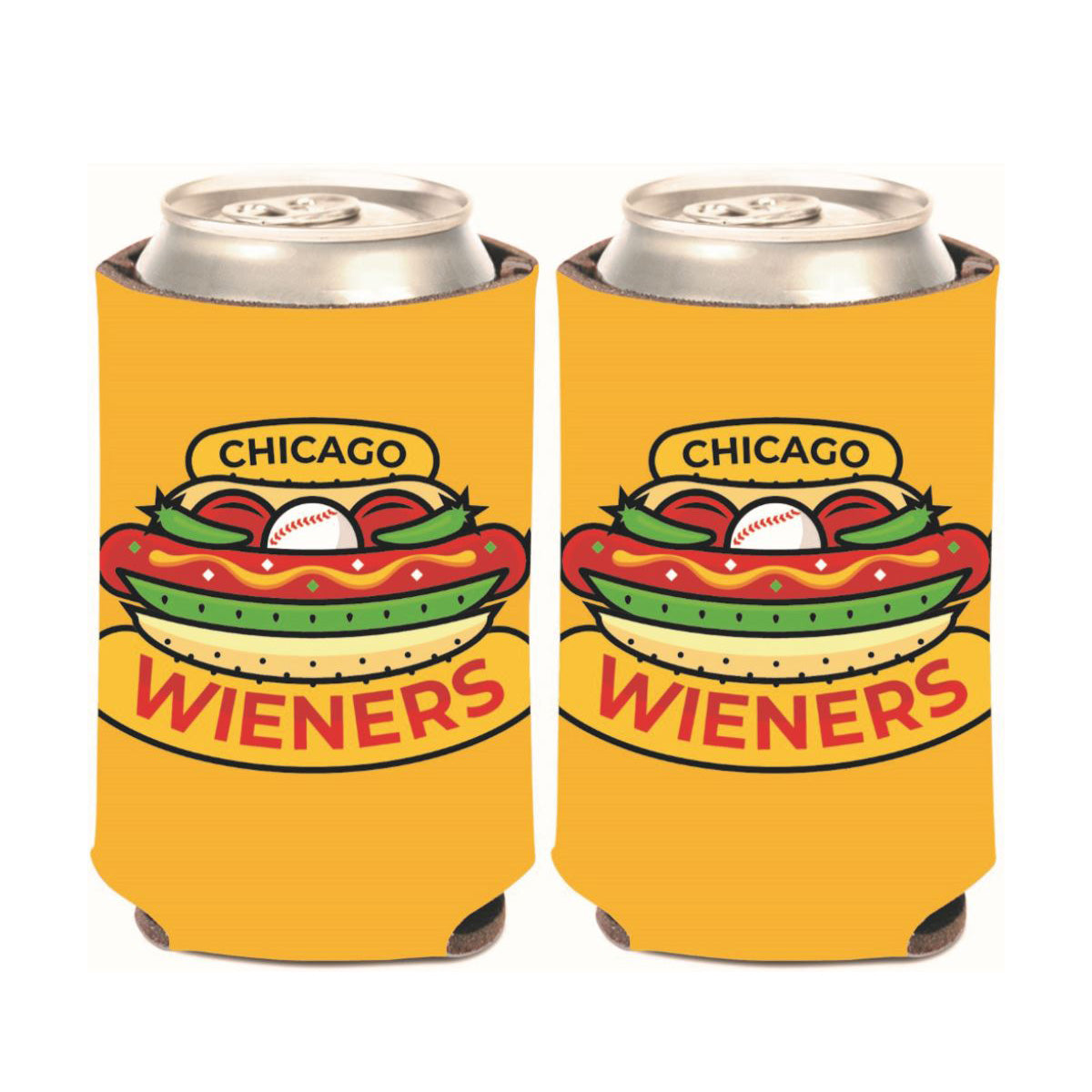 Chicago Dogs WinCraft Chicago Wieners Logo Can Koozie - Chicago Dogs Team Store