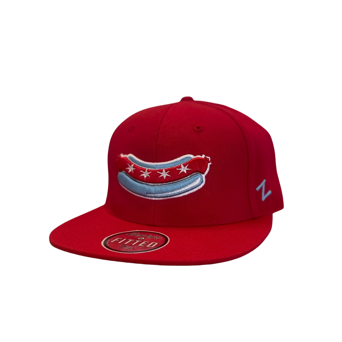 CHICAGO DOGS HAT FITTED HOME RED by ZEPHYR – Chicago Dogs Team Store