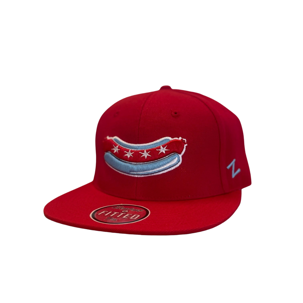 CHICAGO DOGS HAT FITTED HOME RED Chicago Dogs Team Store