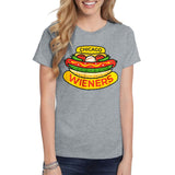 Chicago Dogs Womens Chicago Wieners Short Sleeve Tee - Heather Grey - Chicago Dogs Team Store