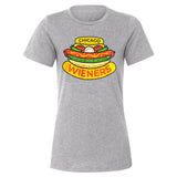 Chicago Dogs Womens Chicago Wieners Short Sleeve Tee - Heather Grey - Chicago Dogs Team Store