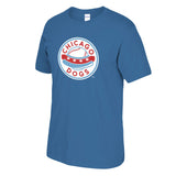Chicago Dogs Youth Primary Logo Short Sleeve Basic Tee - Blue - Chicago Dogs Team Store
