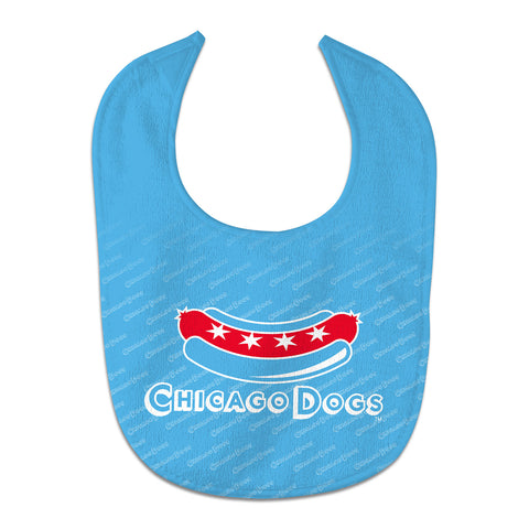 Chicago Dogs WinCraft Secondary Logo Baby Bib - Blue - Chicago Dogs Team Store