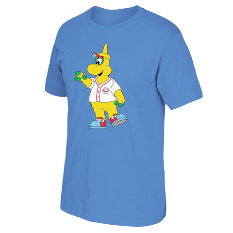 Chicago Dogs Youth Squeeze Mascot Tee - Light Blue - Chicago Dogs Team Store