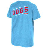 CHICAGO DOGS YOUTH TOONTOWN SHORT SLEEVE TEE SHIRT - LIGHT BLUE