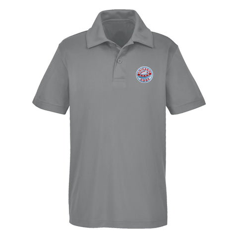 Chicago Dogs Mens Performance Polo - Grey - Chicago Dogs Team Store